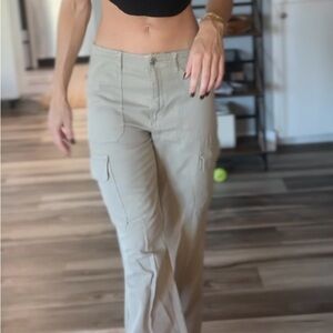Beige Cargo Pants